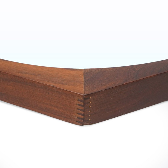 Image 1 of Octagonal mirror with teak frame, 1960s