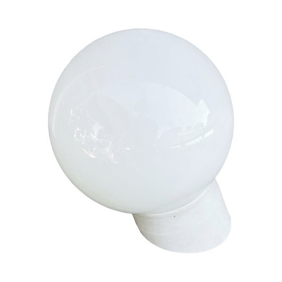 Image 1 of Industriële wandlamp, wit, glas, FOTON, Polen, jaren 1960.