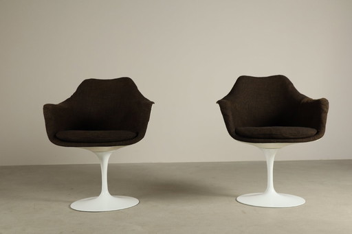 Ein Paar originaler Tulip-Sessel von Eero Saarinen für Knoll International, 1960er Jahre