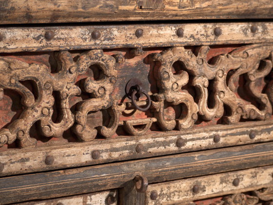 Consola china antigua con calados tallados – China, c. 1900 – Wood (photo 12 of 40)
