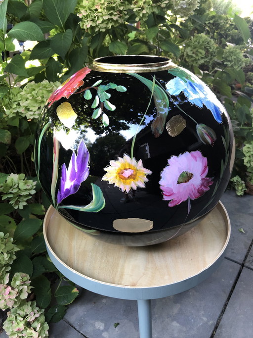 Vibe Art Hand-Painted Vase New!