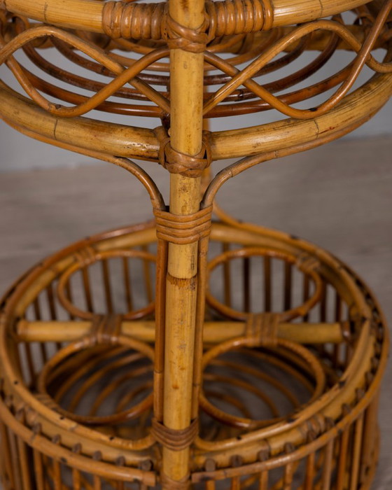 Vintage bamboe barmand, Italiaans design, jaren 60 – Drankenkasten, Bamboo (photo 9 of 10)