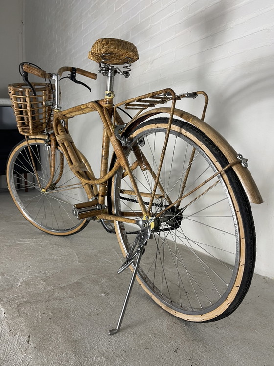 Image 1 of Vélo en bambou vintage rétro