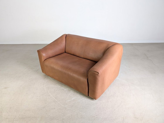 Image 1 of Originele de Sede DS 47 tweezitsbank design bank dik leer