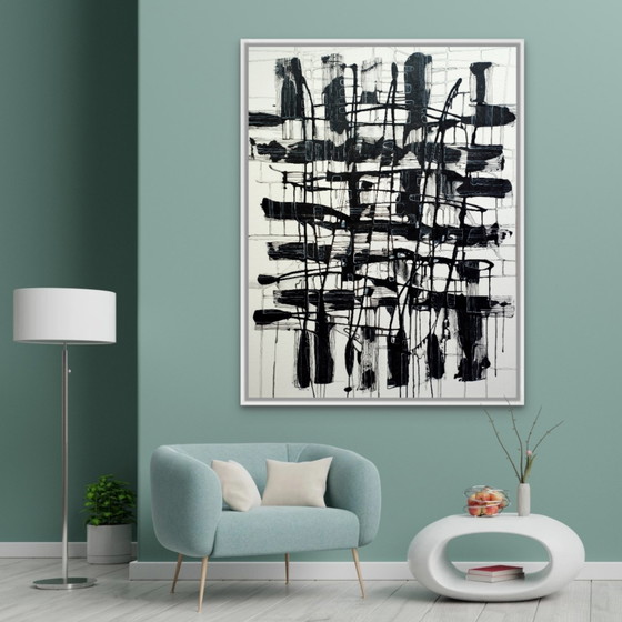 Natia Antadze Abstracte Compositie XXL – Schilderijen & Tekeningen, Canvas (photo 3 of 15)