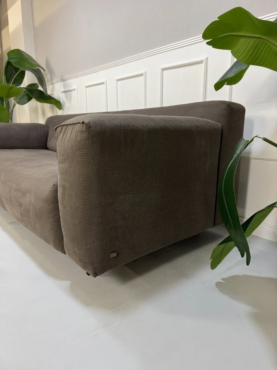 Image 1 of Rolf Benz Grata Canapé Tissu Marron Canapé Banc