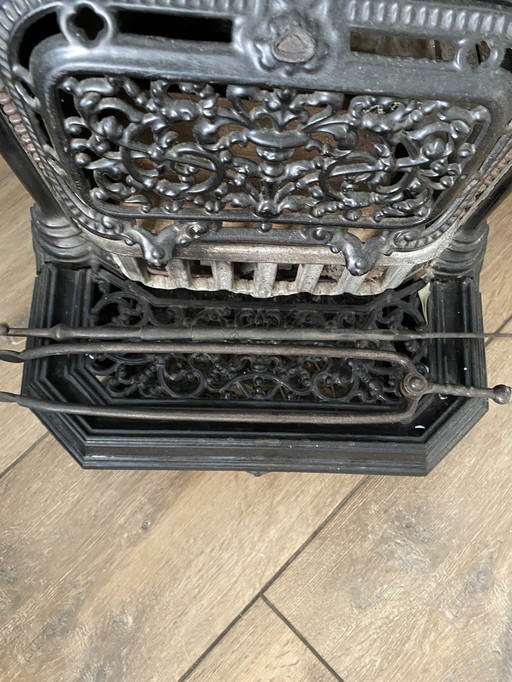 Houtkachel art deco