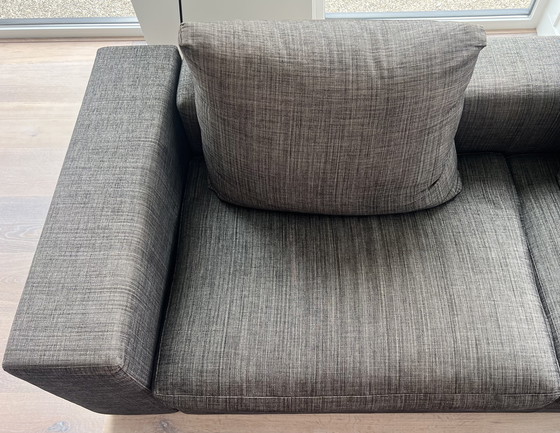 Image 1 of Divano angolare Flexform groundpiece in tessuto antracite categoria extra