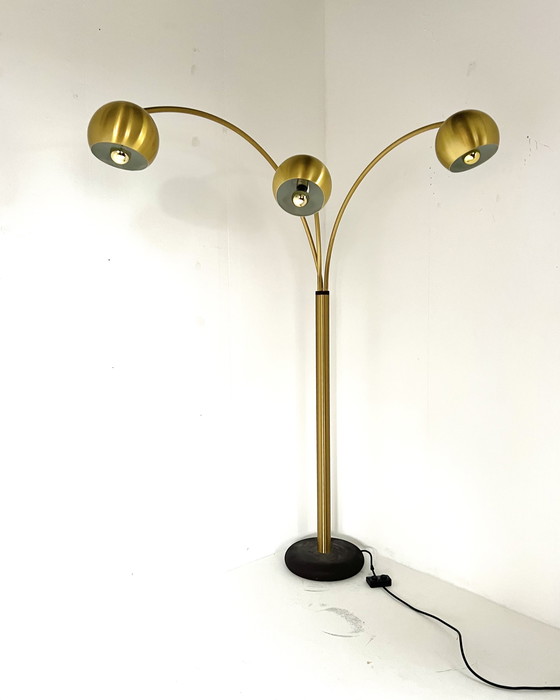 Image 1 of Vintage brass floor lamp, Goffredo Reggiani '70s