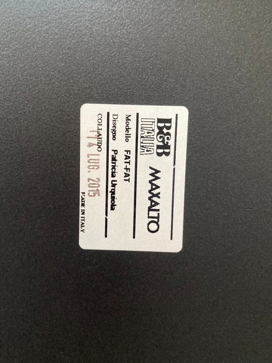 Image 1 of B&B Italia coffee table set (3) MaxAlto Fat-Fat (2015) black steel