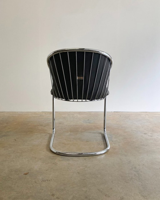 Image 1 of Vintage Gastone Rinaldi voor Fasem buisframe stoel