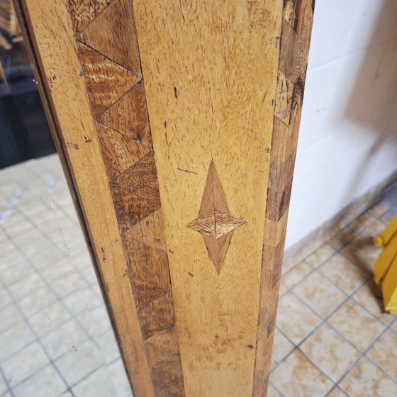 Image 1 of Miroir ancien / Cadre en bois incrusté