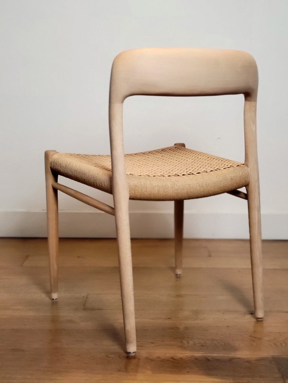 Image 1 of Set di 4 sedie modello 75 di N.O. Møller in legno di faggio