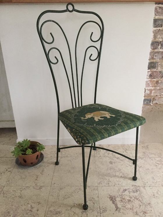 Image 1 of Vintage Wrought Iron Garden Chair