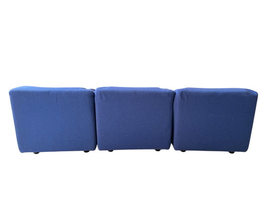 Image 1 of Vintage modulaire bank van Tito Agnoli – Mobilier International (jaren 70) – moet gerestaureerd worden.