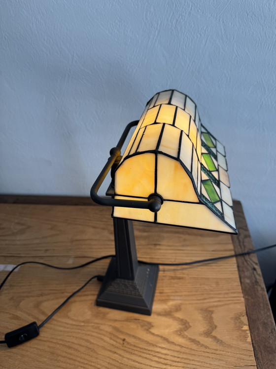Image 1 of Lumilamp Tiffany Banker's Lamp