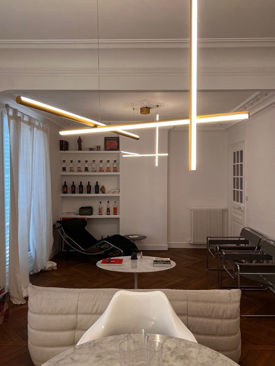 Coppia Lampade a sospensione Flos Coordinates S1 Gold – Michael Anastassiades – Aluminium (photo 9 of 13)