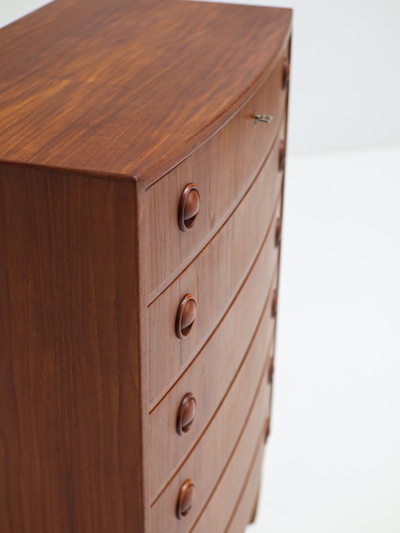 Cassettiera Vintage Danese in Teak Curvo Kai Kristiansen – Cassettiere, Wood (photo 8 of 16)