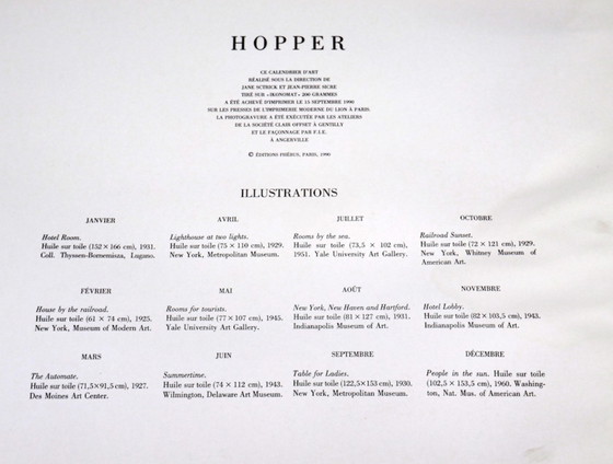 Image 1 of Calendar 1991 Dennis Hopper