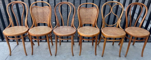 6x Thonet Vintage-Stühle