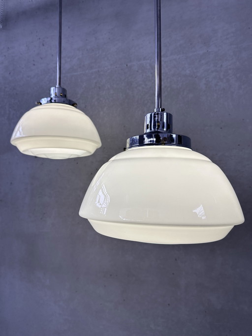 2x Lámpara colgante Art Déco