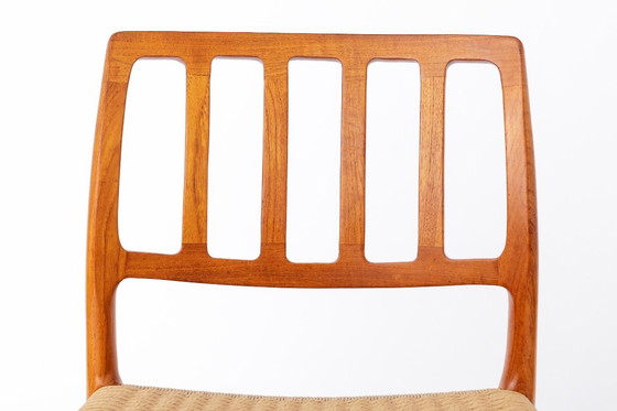 Image 1 of Set di 6 sedie Niels Otto Møller Model 83 - Sedie da pranzo danesi in teak, 1974 | Design moderno di metà secolo