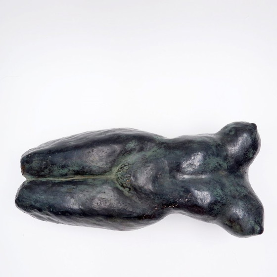 Image 1 of Scultura di nudo in bronzo e terracotta - Pascale Quoirin - XX secolo
