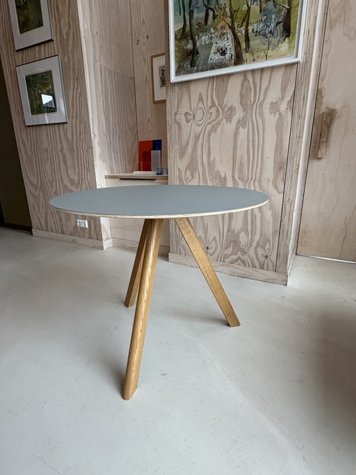 HAY CPH20 Tafel - Water-based gelakt eiken onderstel - Grijs