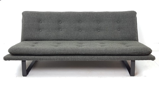 Vintage Kho Liang Le Artifort sofa 3 seater newly upholstered wool De Ploeg