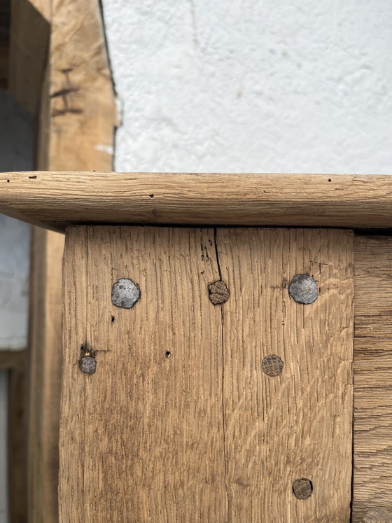 Image 1 of Small rustic oak bonnetière
18th century