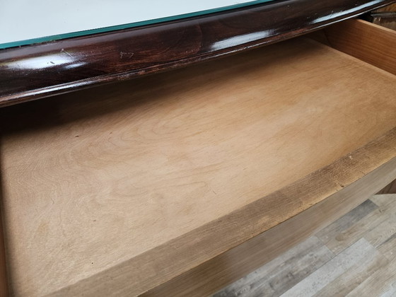 1940s Art Decò Milanese Sideboard in Briar Root and Mirror – Wood (photo 19 of 33)