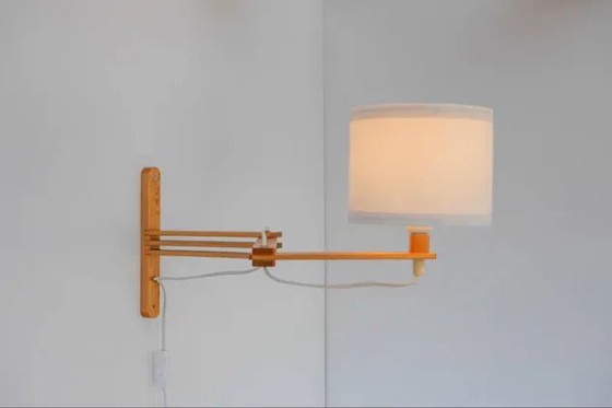 Image 1 of Applique murale accordéon de style scandinave moderne du milieu du siècle, années 1970