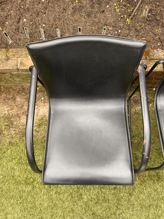 Schwarze Designerstühle – Esszimmerstühle, Leather (photo 13 of 15)