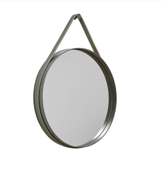 Image 1 of Hay Strap Mirror Mirror - Army Green
