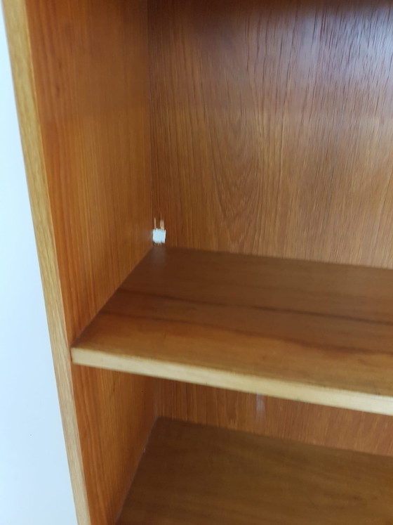 Vintage Danish wall cabinet | LP cabinet teak flap – Wood (photo 8 of 14)