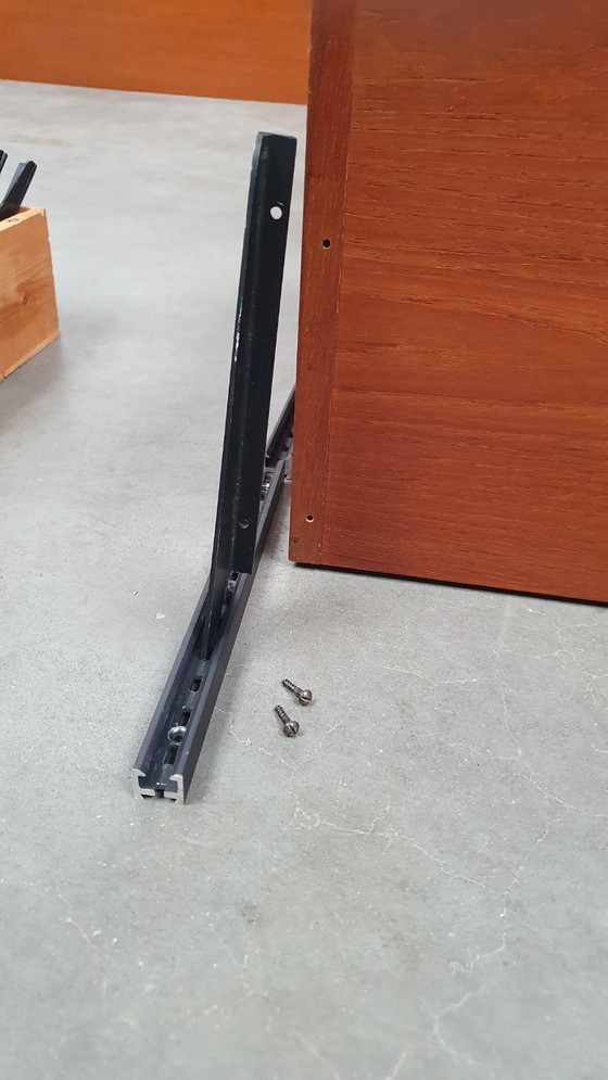 Image 1 of vintage wall unit deens modules teak 60s