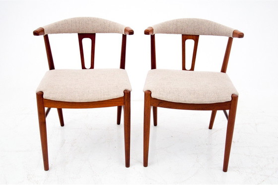Image 1 of Deux chaises en teck, design danois, années 1960