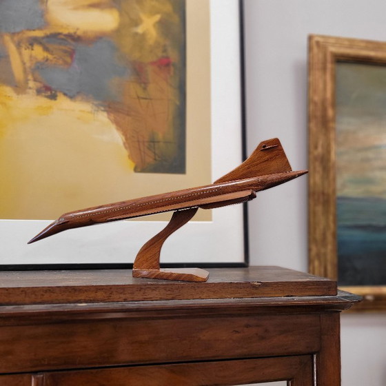 Image 1 of Modello di aereo "Concorde", legno, f. s. XX - Inghilterra