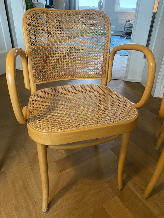 Three Thonet Chairs From The 90s – Dining chairs, Wood, Rattan (photo 4 of 10)