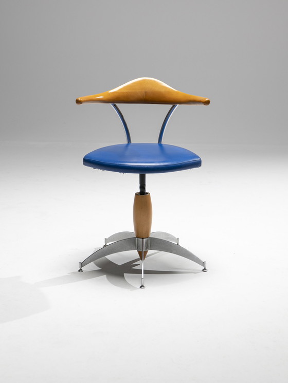 Image 1 of Swivel Chair in Style of Bořek Šípek, Italy, 1980s