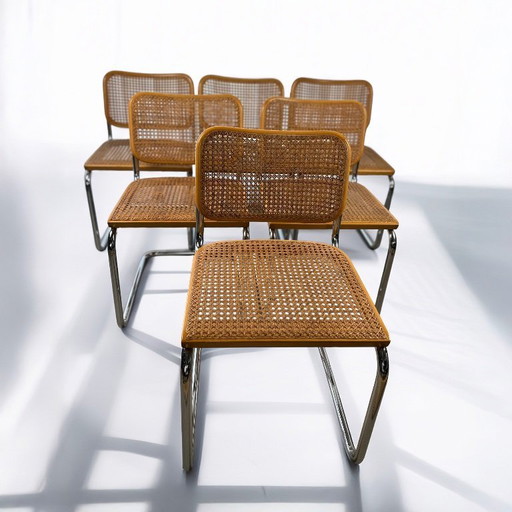 6er Set Cesca Stühle von Marcel Breuer für Gavina, 1960er