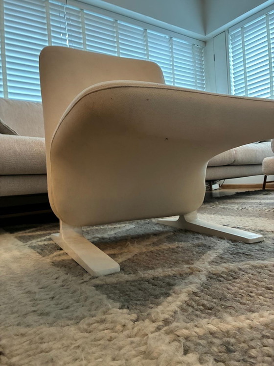 Image 1 of 2 pièces fauteuil Artifort Concorde F780, avec porte ouverte Pierre Paulin