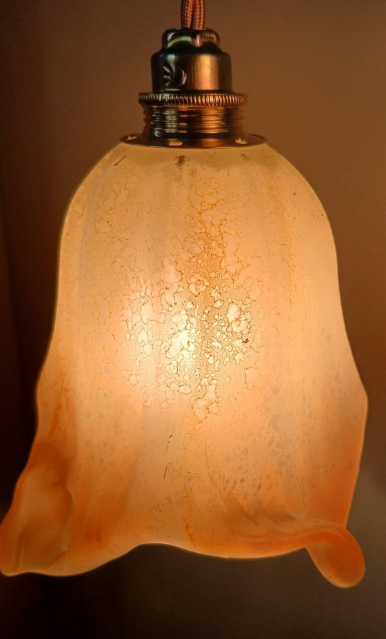 Image 1 of Set van 2 Vintage Murano hanglampen - Mid Century - Italy