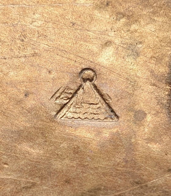 Image 1 of Vintage Bronzen Harjes Kandelaar Brutalist