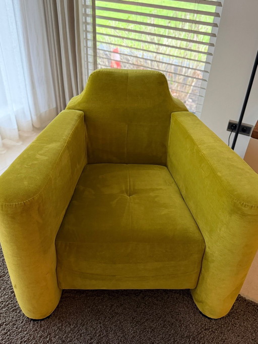 Poltrona di design Linteloo - Velluto verde - Come nuova