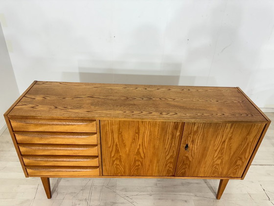 Image 1 of Mid-Century Hellerau dressoir, buffetkast, woonkamerkast, vintage