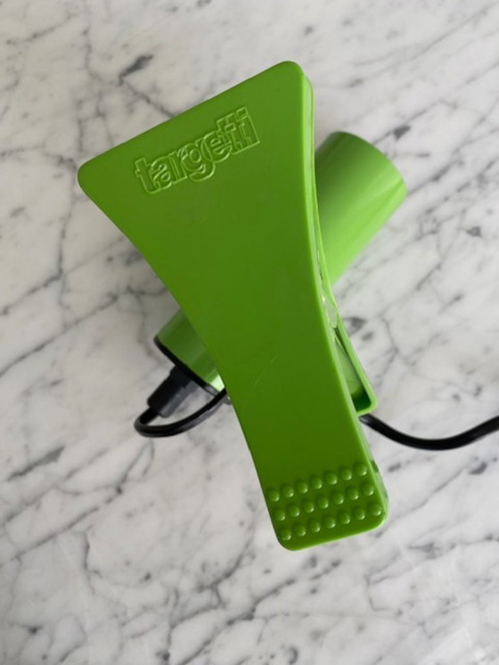Image 1 of Lampada a morsetto Targetti in un bellissimo verde, prodotta in Italia