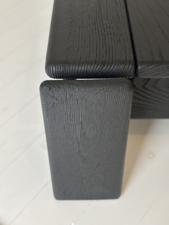 Image 1 of Black wooden coffee table - sleek and robust design