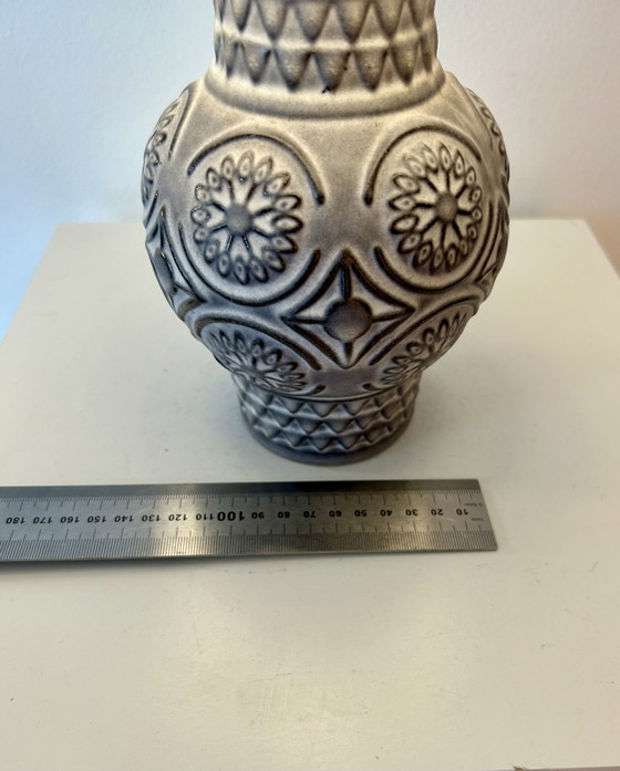 Image 1 of Upcycled table lamp on an MCM vase - wireless, suitable for balconies