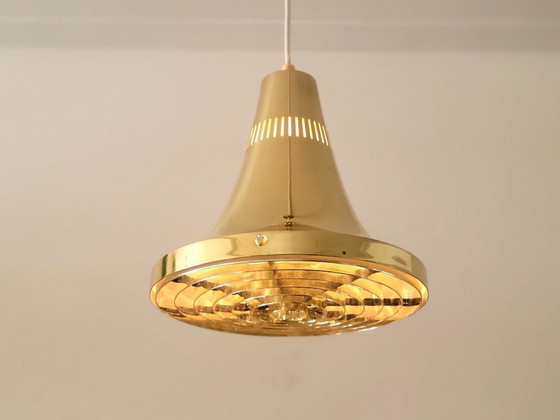 Image 1 of Lampada a sospensione vintage in ottone di Hans Agne Jakobsson, modello T 598